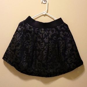 Express EMBROIDERED MESH HIGH WAISTED MINI SKIRT